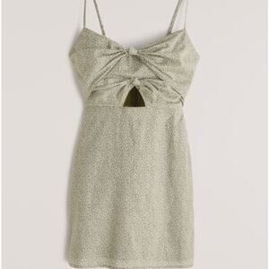 Abercrombie Double Knot Front Cutout Mini Danity Floral Dress Size S